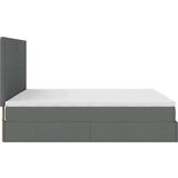  Otomanski okvir kreveta s madracima tamnosivi 200x200cm tkanine | shoptok.hr