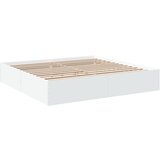 vidaXL Posteljni okvir bel 180x200 cm inženirski les, (21156070) Cene