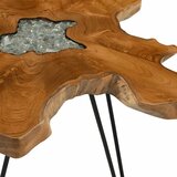  Stolić za kavu 70 x 45 cm od tikovine i poliesterske smole | shoptok.hr