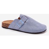 Boto Womens clogs and on cork platform with buckle blue Klarae | Shoptok.si