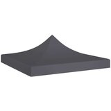 vidaXL Krov za šator za zabave 2 x 2 m antracit 270 g/m² | shoptok.hr
