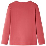  Dječja majica s dugim rukavima tamnoružičasta 116 | shoptok.hr