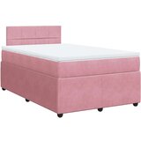 vidaXL Krevet s oprugama i madracem ružičasti 120 x 190 cm baršunasti | shoptok.hr