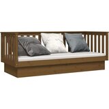  Dnevna postelja medeno rjava 75x190 cm trdna borovina, (20727251) | Shoptok.si
