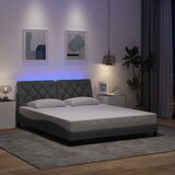 vidaXL Okvir kreveta s LED-om bez madraca 160 x 200 cm od tkanine | shoptok.hr
