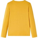  Dječja majica dugih rukava tamna oker boja 104 | shoptok.hr