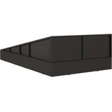  Vrtni krevet crni 110 x 200 cm od poliratana - Crna | shoptok.hr