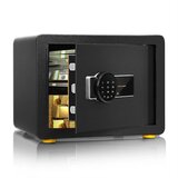  Sejf, elektronička kutija s digitalnom tipkovnicom i ključem, 31,5 L, dimenzije 40 x 30 x 31 cm, crna | shoptok.hr
