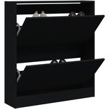 vidaXL Ormarić za cipele crni 80x21x87 5 cm od konstruiranog drva | shoptok.hr