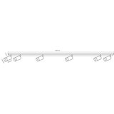  Bodovno svetlo ARRAS 6xGU10/10W/230V crno | Eponuda.com