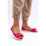 Boto Women's Rubber Ballerina Flats with Bow Fuchsia Georia | shoptok.hr