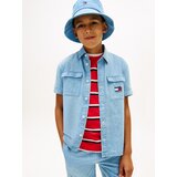 Tommy Hilfiger Srajca mornarska / moder denim / rdeča / bela | Shoptok.si