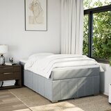  Krevet s oprugama i madracem svjetlosivi 120x190 cm od tkanine | shoptok.hr