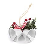  Novogodisnji ukras za jelku zvoncici EL beli Cene