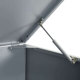  Spremište za 6 kanta za otpad sivo 414 x 79 x 117 cm čelično | shoptok.hr