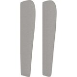 Uzglavlje s ušima svjetlosivo 203x23x118/128 cm od tkanine | shoptok.hr