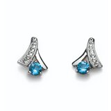  Ženske oliver weber nice 925ag blue zircon mindjuše sa swarovski kristalima ( 62042.blu ) Cene