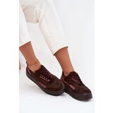 Zazoo Women's Sneakers Made of Genuine Suede on Platform Cene