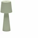 Kave Home Mentol zelena LED stolna lampa s mogućnosti zatamnjivanja s metalnim sjenilom (visina 25 cm) Arenys –