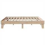 vidaXL Posteljni okvir brez vzmetnice 180x200 cm trdna borovina | Shoptok.si