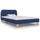  Posteljni okvir modro blago 90x200 cm | Shoptok.si
