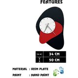 WALLXPERT dekorativni metalni zidni sat cudi 1 multicolor | ePonuda.com