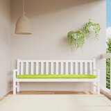  Jastuk za vrtnu klupu jarkozeleni 200x50x7 cm od tkanine Oxford | shoptok.hr
