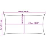 vidaXL Senčno jadro svetlo sivo 3,5x2 m 100 % poliester oxford | Shoptok.si