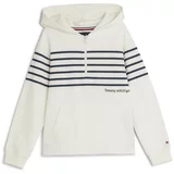 Tommy Hilfiger Sweater majica 'Breton' noćno plava / crvena / bijela