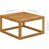  3057658 4 Piece Garden Lounge Set with Cushion Cream Solid Acacia Wood (311855+311863) | shoptok.hr