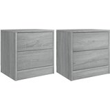 Maison Chic Dvo delni komplet Nočne omarice - Nočne mize siva sonoma 40x30x40 cm inženirski les, (21690140) | Shoptok.si