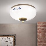 Orion dl 7-672 - stropna svetiljka landhaus 1xE27/60W/230V prečnik 21 cm bronza/bela | Eponuda.com