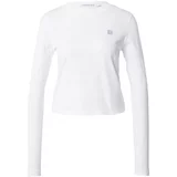 Calvin Klein Jeans Majica srebrno siva / bijela