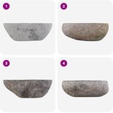  Sudoper Ovalni Siva (32-37) x (27-30) x 12 cm Rijeka kamen - (32-37) x (27-30) x 12 cm | shoptok.hr