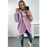 Kesi Sweatshirt with short zipper light purple Cene