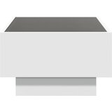  Stolić za kavu LED bijeli 70 x 50 x 30 cm od konstruiranog drva | shoptok.hr
