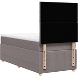  Krevet s oprugama i madracem smeđesivi 80x200 cm od tkanine | shoptok.hr
