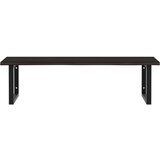  Zidna polica za umivaonik od čelika i masivne hrastovine Smeđa 100 x 60 x 2 cm | Shoptok.si