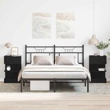  Noćni ormar 2 pcs Crni hrast 40 x 35 x 65 cm Konstruirano drvo | shoptok.hr