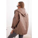 Kesi Włoski Women's quilted jacket with a hood fango | shoptok.hr