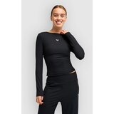 Roxy Rise &amp;amp; Vibe Rib Crossed Backls Majica z dolgimi rokavi anthracite Slike