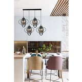 Opviq nepal 4 Lü Sıralı siyah Füme Camlı Sarkıt blackfume chandelier Cene