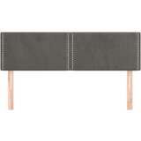  Posteljno vzglavje 2 kosa temno sivo 72x5x78/88 cm žamet, (20736743) | Shoptok.si