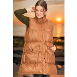 Dewberry Z6729 HK STYLE LADIES VEST-FLAT CAMEL Cijene