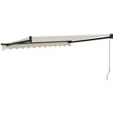 Tenda na uvlačenje krem 3,5 x 2,5 m od tkanine i aluminija | shoptok.hr