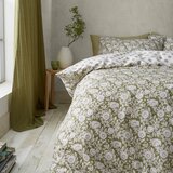 Pineapple Elephant Bela/zelena posteljnina za zakonsko posteljo 200x200 cm Tangier – | Shoptok.si