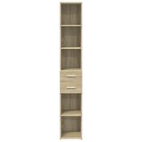  Visoka komoda boja hrasta 30x42,5x185 cm od konstruiranog drva | shoptok.hr