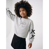 Sinsay Crewneck majica s pamukom i motivom mašni | shoptok.hr