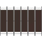 Sobna pregrada sa 6 panela smeđa 240 x 180 cm | shoptok.hr