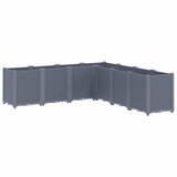 Furnova Vrtno cvetlično korito sivo 160x160x53 cm PP, (21921044) | Shoptok.si
